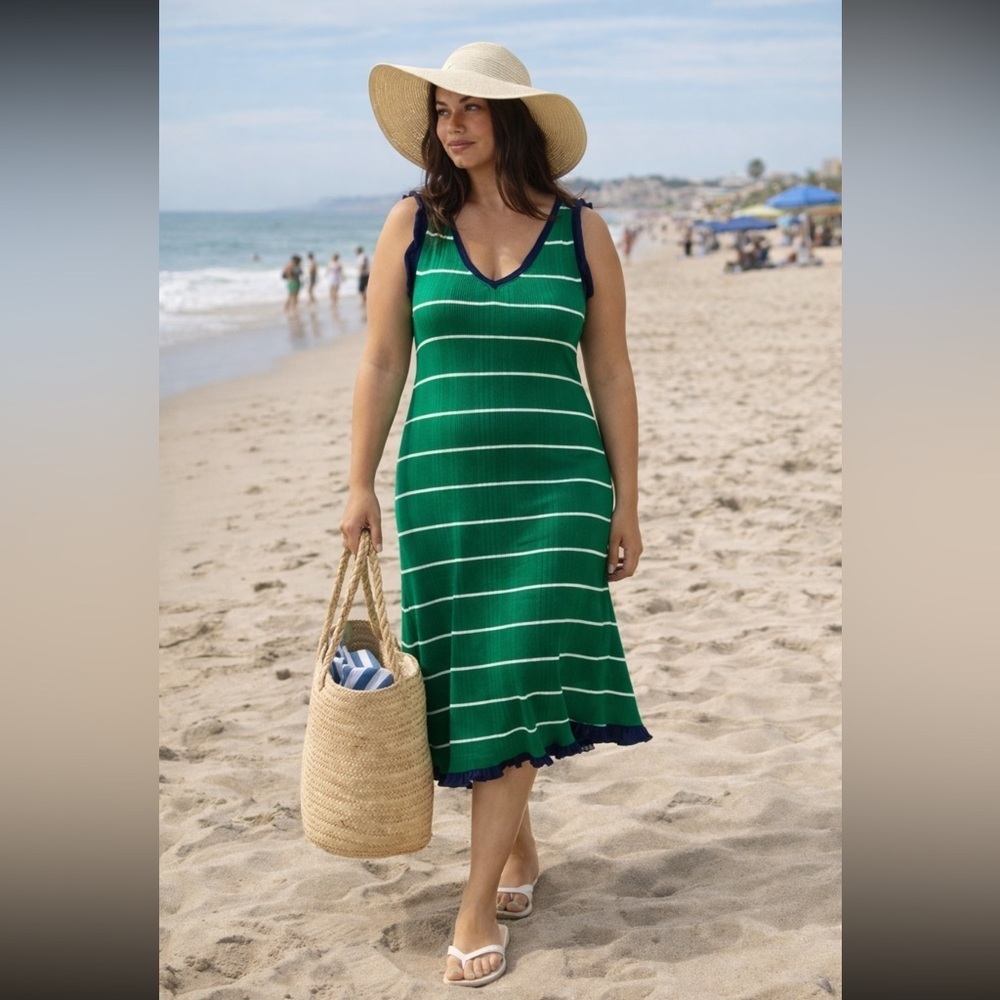Anthropologie NWT Daily Practice by Anthropologie  Sweater Midi Dress size L.
